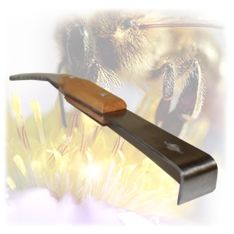 Rozperák včelársky Swiss Biene. veľký nerez s driev. drž. 26 cm